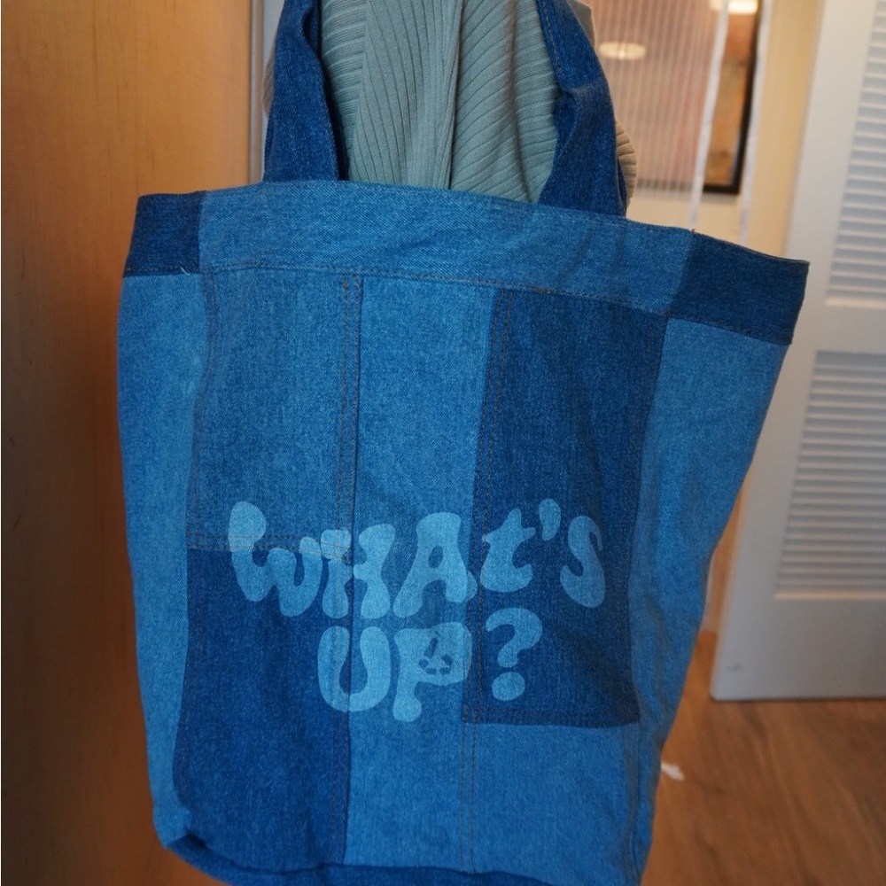 Blue Denim Tote Bag